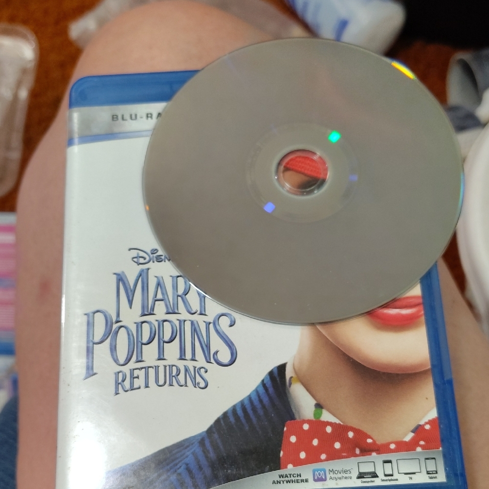 Disney Mary Poppins Returns Blu-ray in Blue and Silver